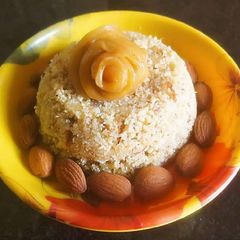 A picture of Instant Milk Cake With Coconut and jaggery flavour.