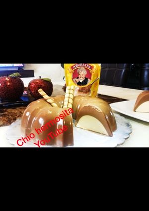 Una foto de Gelatina de chocolate abuelita cremosa