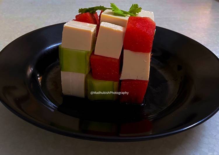 How to Prepare Super Quick Homemade Rubik Cube Summer Salad