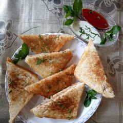 Crispy Veggie sandwiches A picture of Crispy Veggie sandwiches.