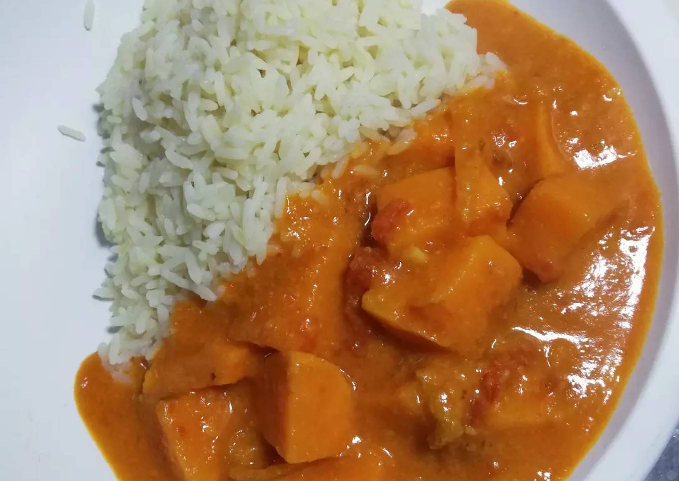 Curry de patate douce