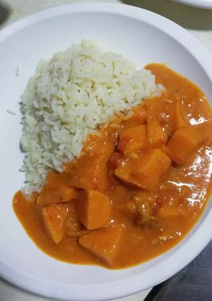 Une photo de Curry de patate douce