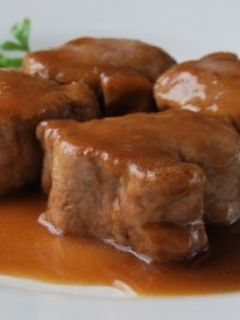 Una foto de Solomillo en salsa Pedro Ximénez