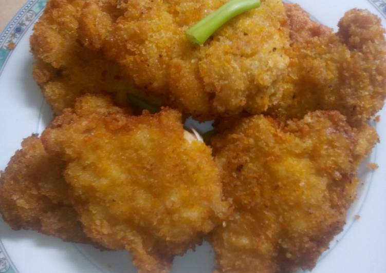 Cara Gampang Menyiapkan Chicken katsu crispy ❤, Bisa Manjain Lidah