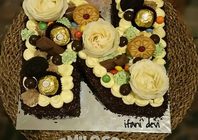 88. Monogram "N" Ice Milo Cake
