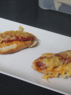 Una foto de Pan pizza de chistorra