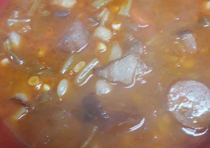 Recipe of Ultimate Garbanzo Bean and Pork Soup