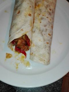 Una foto de Fajitas de pavo campero con verdura picante