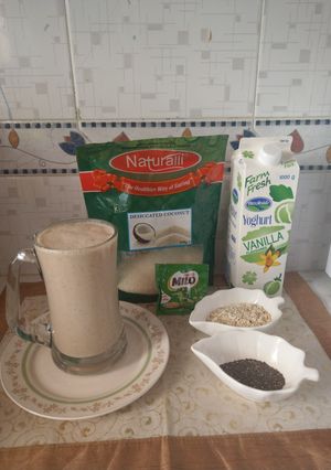 A picture of Overnight oats with Chia seeds.