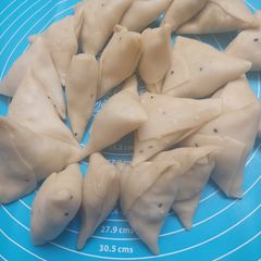 Make and freeze qeema samosa A picture of Make and freeze qeema samosa.
