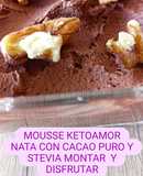 Mousse sin carbohidratos ni azúcar