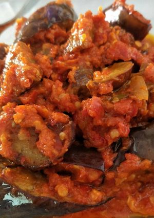 Foto resep Terong jengkol balado