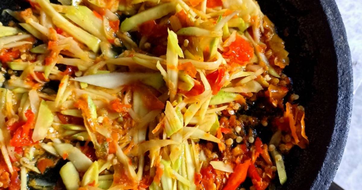 Resep Sambal Pencit Ala Bebek Madura Paling Praktis dan Simple