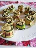 Zucchine grigliate ripiene di tonno e altri ingredienti