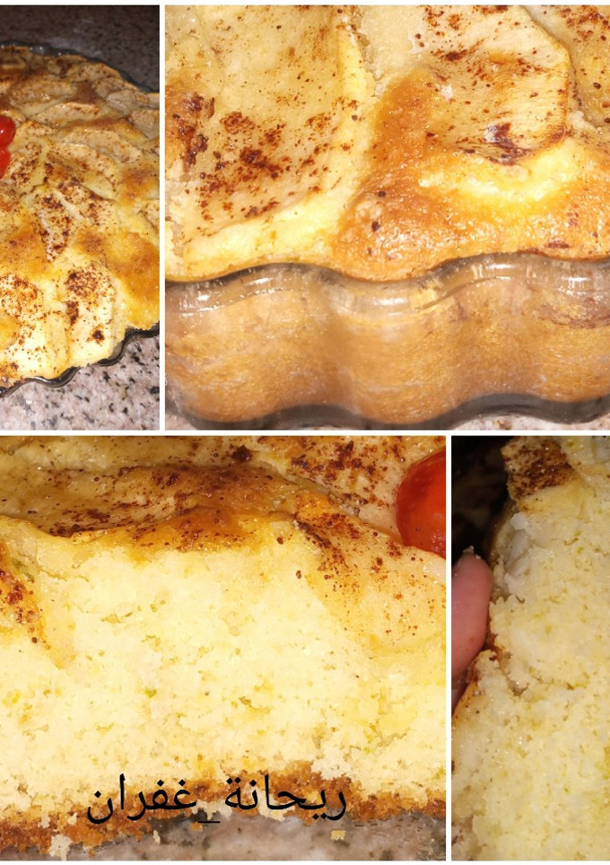 صورة لوصفة كيكة التفاح بالقرفة 🥧🍎