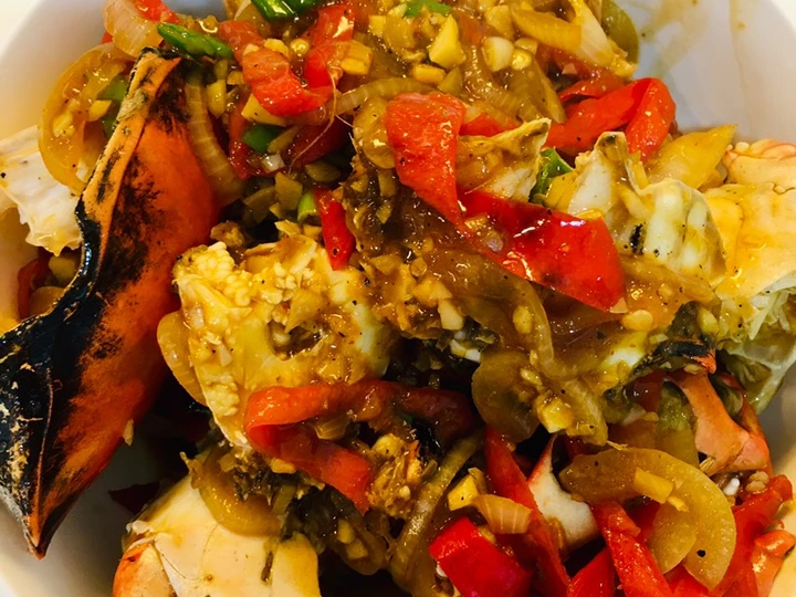 Cara Gampang Menyiapkan Resep Kepiting saus lada hitam yang Bikin Ngiler Anti Ribet, Mantap