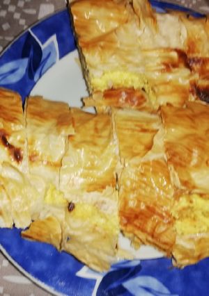 Túrós rétes réteslapból recept fotója