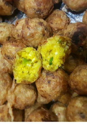 A picture of Yam balls.