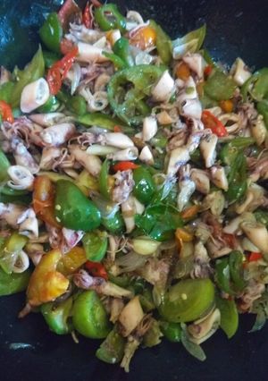 Foto resep Tumis asin cumi