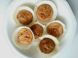Muffins de avena con canela y melocotón