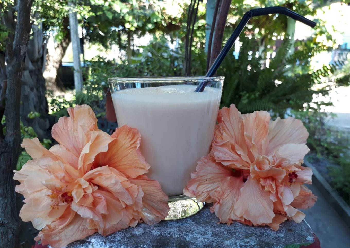 Batido de arroz con leche y dulce de leche