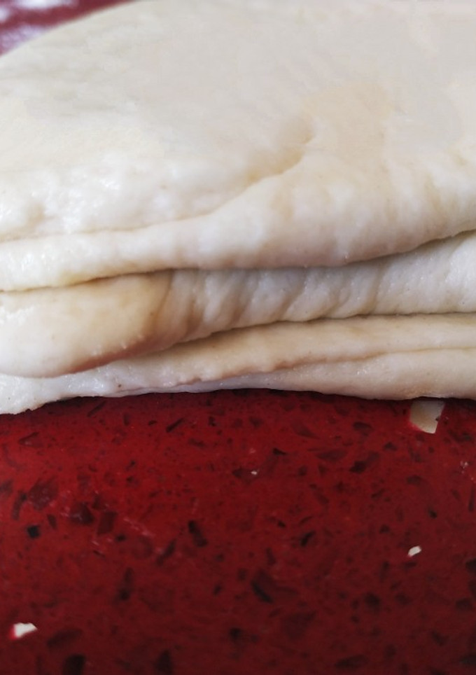 Una foto de Masa de hojaldre casera sin mantequilla