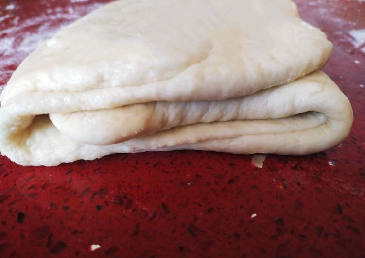 Masa de hojaldre casera sin mantequilla