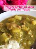 Beef Steak in Green Sauce with Potatoes 🥩
