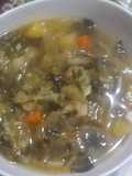 Sopa de verduras. Simple y rica