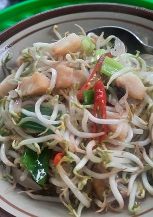 Foto resep Cah taoge ikan asin jambal