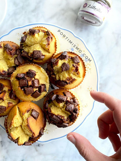 Una foto de Muffins de azafrán fit sin gluten
