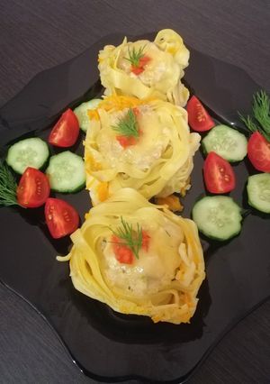 Фото Макарони гнізда (тальятелле).
