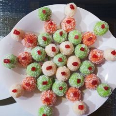 Colorful Thandai Balls A picture of Colorful Thandai Balls.