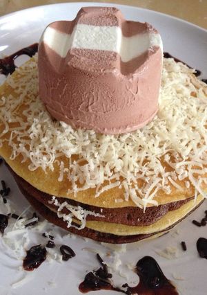 Foto resep Pancake cokva(coklat vanila)