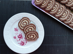 Retró kókusztekercs recept fotója