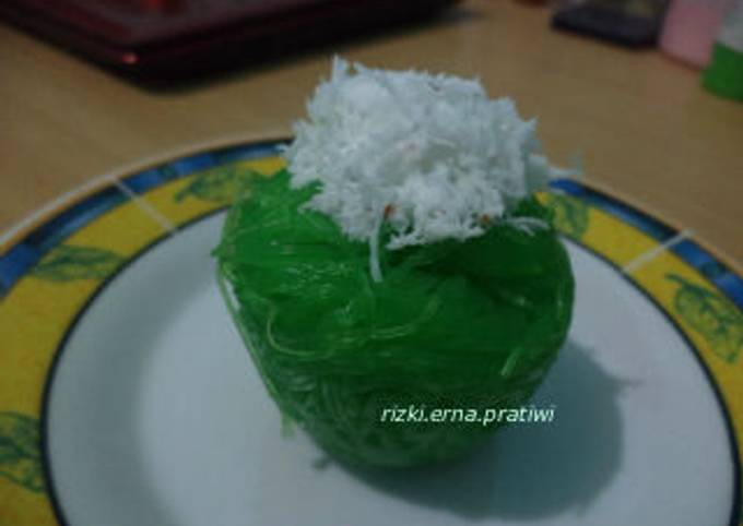 Standar Resep gampang memasak Sarang Burung aka Putu Mayang aka Kue Bihun Kukus yang istimewa