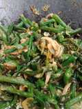 Oseng daun pakis+kacang panjang pedes