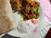 A picture of yogurt marinated chicken