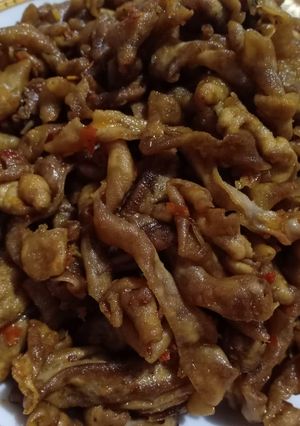Foto resep Usus ayam goreng pedas
