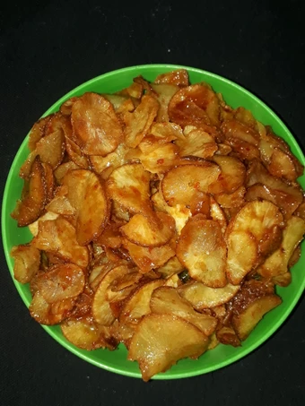 Langkah Gampang Membuat Resep Keripik Singkong Sambal Gula Merah yang Lezat Sekali Anti Ribet, Lezat