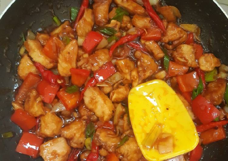 Resep Kungpao ayam yang Enak Banget
