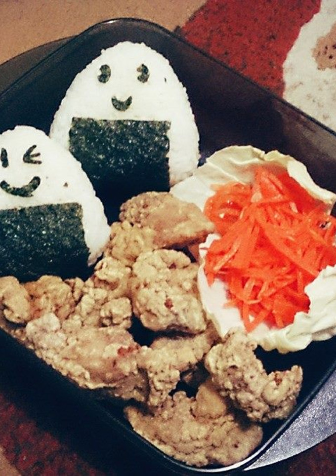 Foto resep Nasi Kepal & Ayam Goreng (Onigiri & Chicken Karaage)