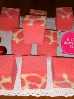 Foto resep Bolu Kukus Santan Bermotif 💗