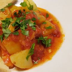 A picture of Baccalà alla livornese.