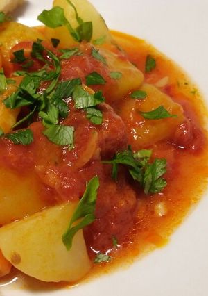 A picture of Baccalà alla livornese.