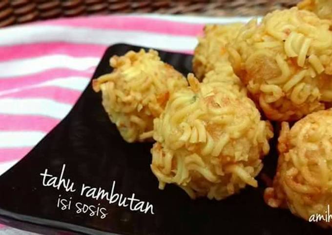 Resep Tahu Rambutan Isi Sosis Oleh Cindy Mariana Cookpad