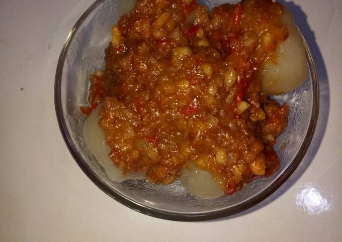 Cara Gampang Membuat Bumbu kacang cilok, somay yang Lezat