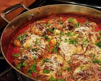 Update, Making Recipe Eggplant Involtini Restaurant Style