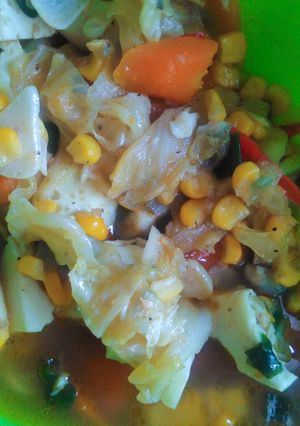 Foto resep Tumis Sayur sehat putih telor