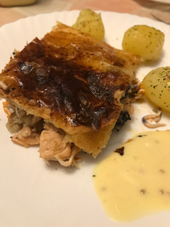 Una foto de Hojaldre de salmón